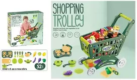 Eurobaby Zabawki Žaislinis prekybos vežimėlis su maisto produktais Eurobaby