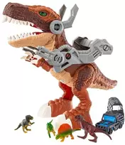 Eurobaby Zabawki Žaislų rinkinys dinozaurų su automobiliu eurobaby