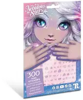 NEBULOUS Lipdukai nagams blizgūs 300 vnt. violetinės ir rožinės spalvos