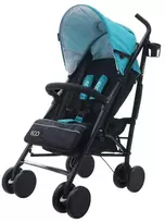 Vaikiškas vežimėlis eco swiss design 300d mėlynas eurobaby