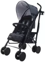 Vaikiškas vežimėlis eco swiss design 300d tamsiai pilkas EUROBABY