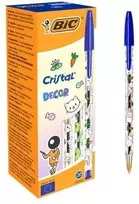 Rašikliai BIC Cristal Kawaii 1 mm mėlyni 20 vnt