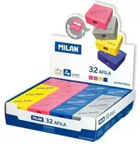 Drožtukas kvadratinis Afila ploniems pieštukams 32 vnt. MILAN