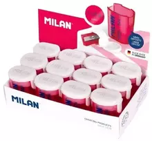 Drožtukas pieštukams su dėklu Milan Nata 624 (12 vnt)