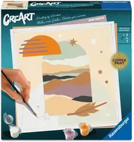 Ravensburger Spalvinimo rinkinys CreArt Boho Heights su blizgiu laku