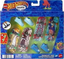 Mattel Žaislinė riedlentė Hot Wheels 4 vnt su batais