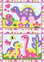 Ravensburger Piešimo rinkinys spalvoti dinozaurai CreArt Junior