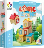 Iuvi Games Stalo žaidimas loginiai nameliai su medinėmis figūrėlėmis