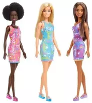 Mattel Lėlės Barbie su spalvotomis suknelėmis 6 vnt