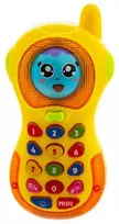 Eurobaby Zabawki Interaktyvus žaislas telefonas su barškučiu ir šviesomis
