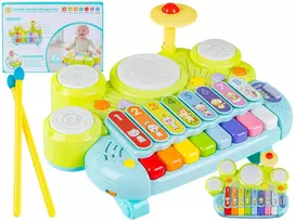 Muzikinis edukacinis ksilofonas vaikams su pianinu ir būgnais