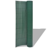 Dvipusė sodo tvora, žalia, 150x500cm, PVC Žalia, Žalia