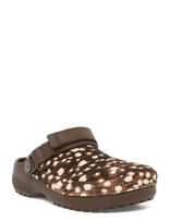 Crocs - Crafted Pony Hair Clog - Klumpės - Ruda