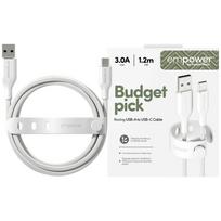 PanzerGlass Empower by Racing 60W USB-A to USB-C 1.2m silver white cable