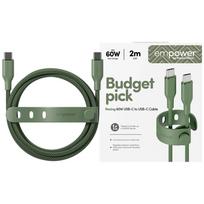 PanzerGlass Racing 60W USB-C to USB-C 2m green cable empowered by Kabel