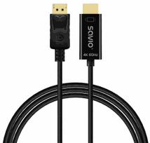 Savio Cl-189 Display Port/HDMI 4K 60Hz 1,5m Black