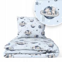 Užvalkaliukai 2 dalių Ankras vežimėliui,lopšiui TEDDY BEARS IN SPACE
