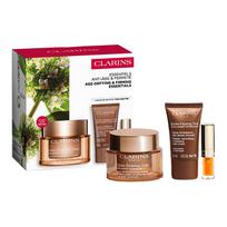 Clarins Clarins Age-Defying & Firming Essentials Set Day Cream 50ml/Night Trial 15ml/Lip Oil 1,4ml veido priežiūra nuo senėjimo