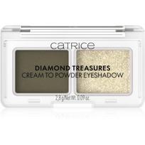 Catrice Diamond Treasures akių šešėlių duetas atspalvis 040 Olive Twinkle 2.8 g