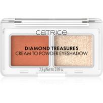 Catrice Diamond Treasures akių šešėlių duetas atspalvis 050 Peach Gleam 2.8 g