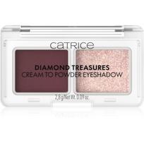 Catrice Diamond Treasures akių šešėlių duetas atspalvis 060 Burgundy Glitz 2.8 g