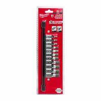 MILWAUKEE HEX antgalių rinkinys 11 vnt. 3/8″