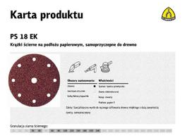 KLINGSPOR ŠLIFAVIMO DISKAS 150 PS18EK gr.100 SU ANGKOMIS GLS1/50vnt. FESTOOL,MAKITA