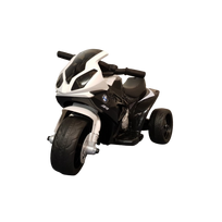 Elektrinis vaikiškas triratis motociklas BMW S1000RR Mini, 6 V, juodas