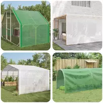 Tent su kilpom 2 vnt. Žalia 4 x 3 m 260 gsm PE