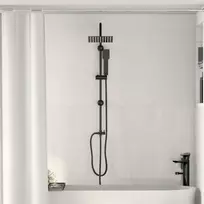 Dušo Sistema Juodas 47 x 20 x 95 cm Nerūdijantis Plienas