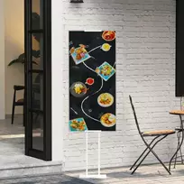 Prekybos parodos stendai Balta 30 x 23,5 x 210 cm Plienas