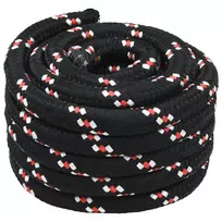 Laivo virvė 6 mm 5 m Juoda ir raudona