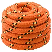 Laivo virvė 6 mm 5 m Oranžinė