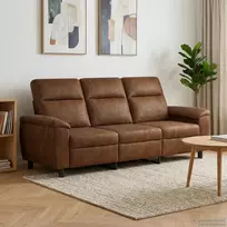 Sofa Ruda 214 x 90 x 95 cm Dirbtinė suedė oda