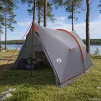 Vandeniui atsparus palapinės tentas Pilka ir oranžinė
