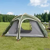 Trekking palapinė su lietaus apsauga, atspari vandeniui Žalia