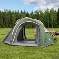 Trekking palapinė su lietaus apsauga, atspari vandeniui Žalia