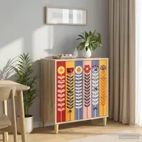 Ištraukalas spinta ESSEN Saulėgrąžų raštas 66 x 36,5 x 75 cm