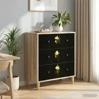 Ištraukalas spinta BREMEN Magnolijų raštas 66 x 36,5 x 75 cm