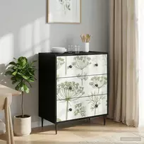 Ištraukalas spinta GOTHA Žalias medžių raštas 66 x 36,5 x 76 cm
