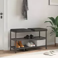 Suoliuko pagalvė 2 vnt. Dirbtinė oda Juoda Gylis 35 cm