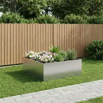 Sodo vazonas Sidabrinė 100 x 100 x 30 cm Galvanizuotas plienas