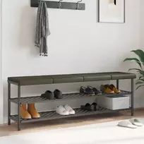 Suoliuko pagalvė 4 vnt. Dirbtinė oda Pilka Gylis 35 cm