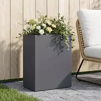 Sodo vazonas Antracito 40 x 20 x 40 cm Šaltai valcuotas plienas