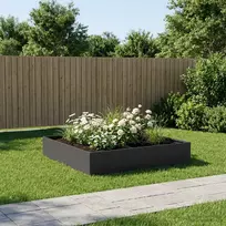 Sodo vazonas Juoda 80 x 80 x 20 cm Šaltai valcuotas plienas