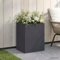 Sodo vazonas Antracito 40 x 30 x 40 cm Šaltai valcuotas plienas