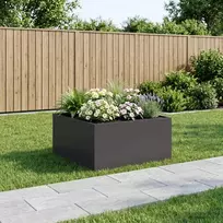 Sodo vazonas Juoda 100 x 100 x 40 cm Šaltai valcuotas plienas