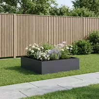 Sodo vazonas Antracito 80 x 80 x 30 cm Šaltai valcuotas plienas
