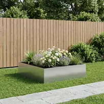 Sodo vazonas Sidabrinė 80 x 80 x 30 cm Galvanizuotas plienas