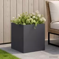 Sodo vazonas Antracito 35 x 35 x 35 cm Šaltai valcuotas plienas